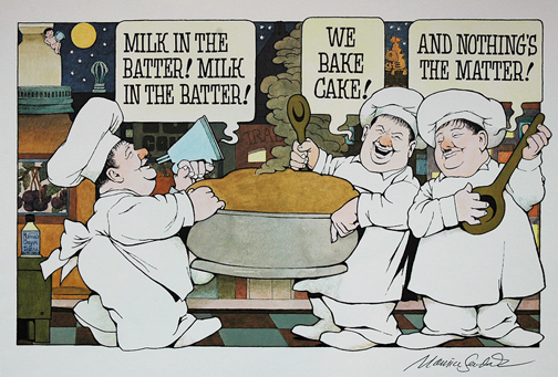 Milk in the batter milk in the batter