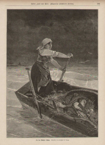 mother child at sea