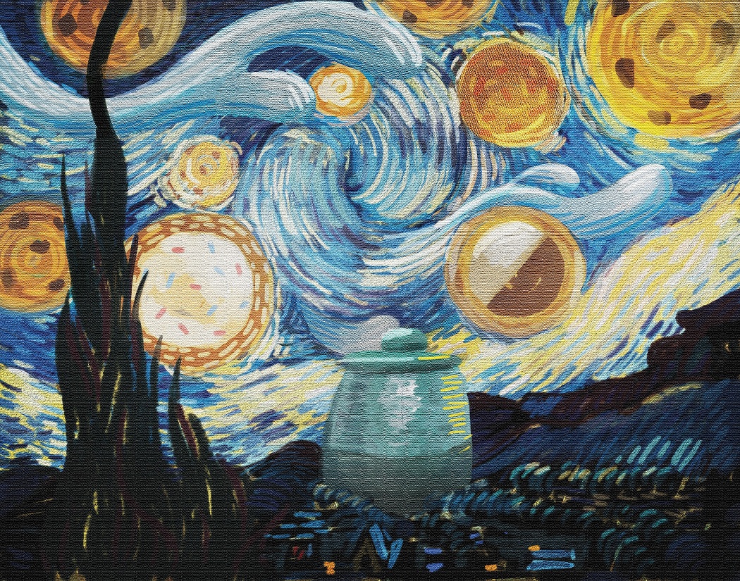 cookie starry night