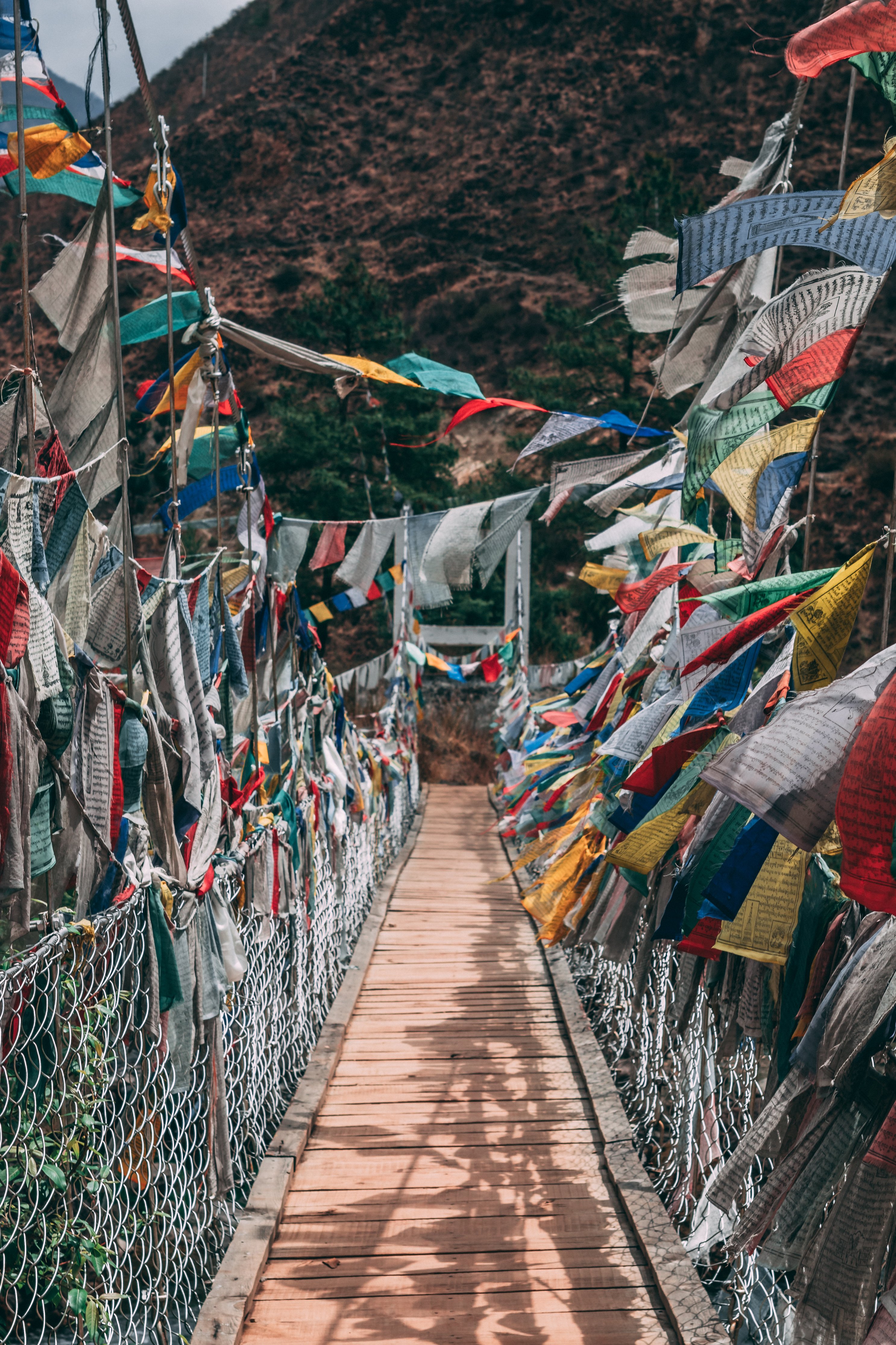 Prayer Flag Suspension Bridge